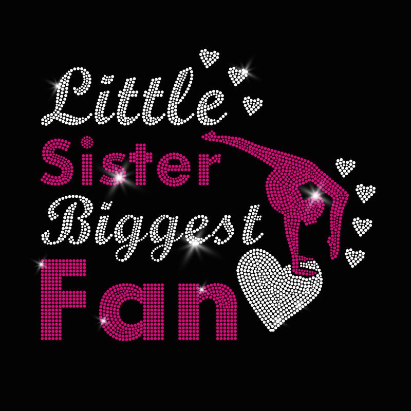 rhinestone3 Custom Gymnastics Rhinestone Heat Transfer Designs for T-shirts