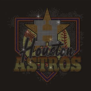Best Houston Atros Template Pattern Rhinestone Transfer for T-shirts