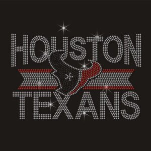 Houston Texans NBA Team Logo Design Hotfix Rhinestone Transfer