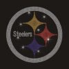 Custom Steelers Rhinestone Motif Transfer Design NFL Team Logo Transfers