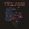 Hotfix Bling Texans Rhinestone Heat Transfers for Hoodies