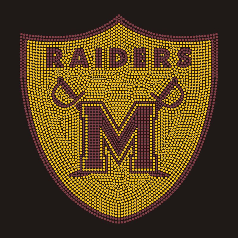 team-logo-07 Bling Bling Las Vegas Raiders Rhinestone Transfer for Accessories