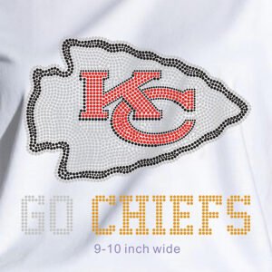 Hot Sale Fashion Shining NFL Rhinestone Transfer for DIY T-Shirts and Jackets