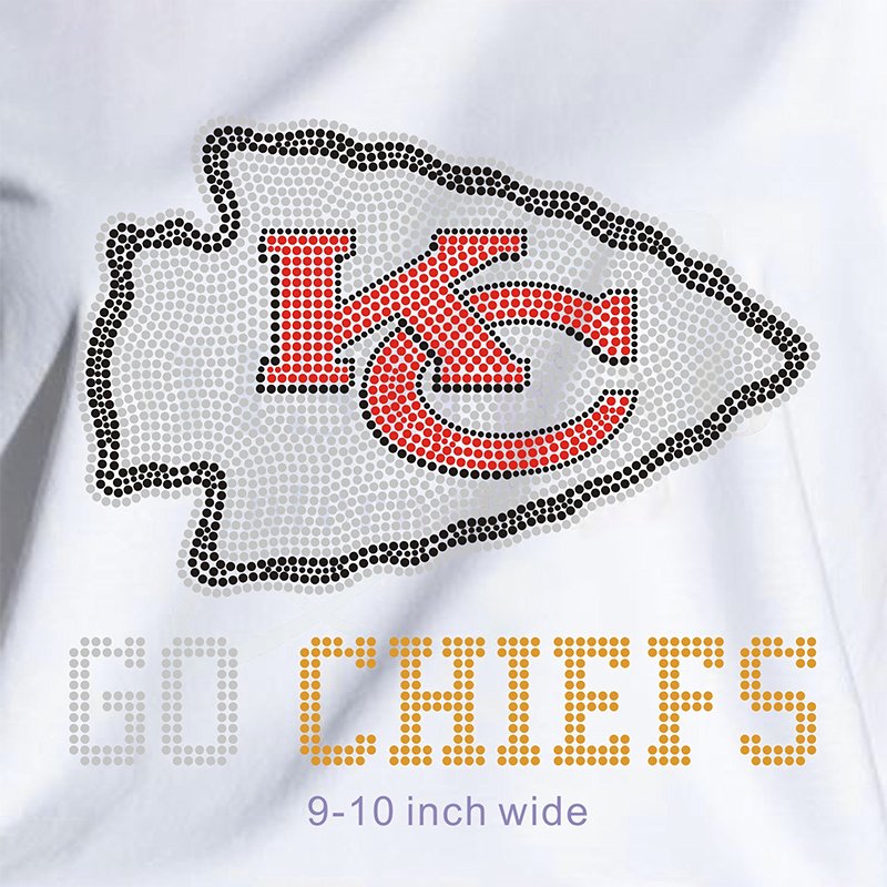 Hot Sale Fashion Shining NFL Rhinestone Transfer for DIY T-Shirts and Jackets