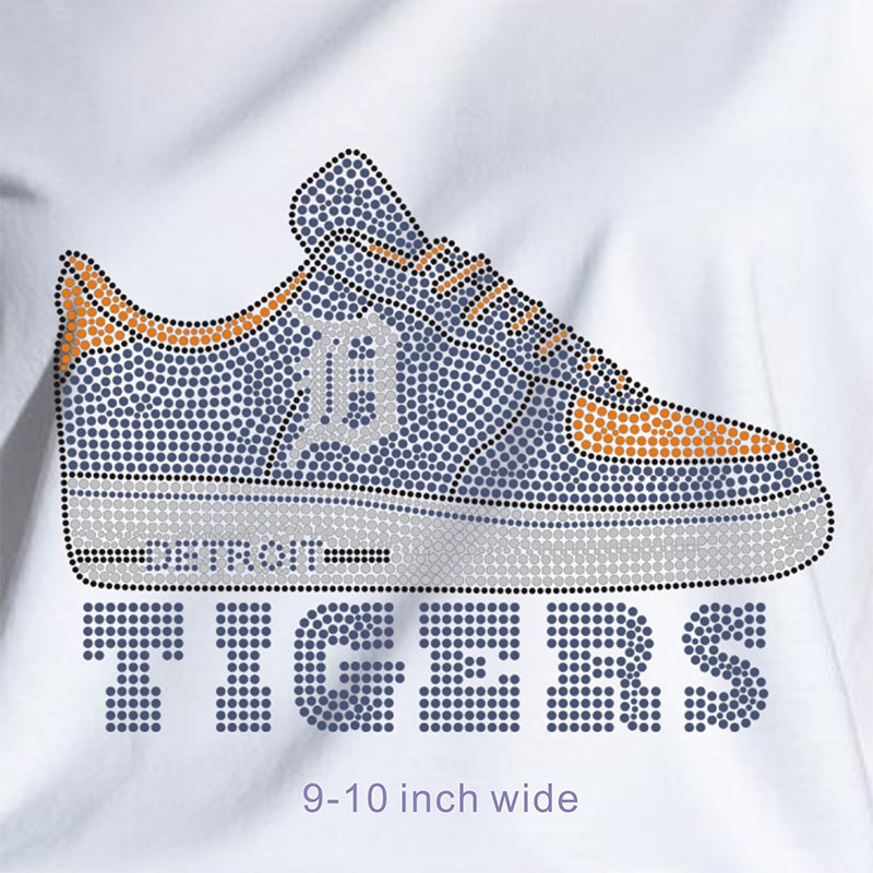 Factory Direct Wholesale NFL Logo Rhinestone Transfer Patch for Clothing Decoration