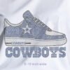 Trendy Rhinestone NFL Dallas Cowboys Sneaker Graphic Transfer, Custom Hotfix for Streetwear & Team Spirit Apparel
